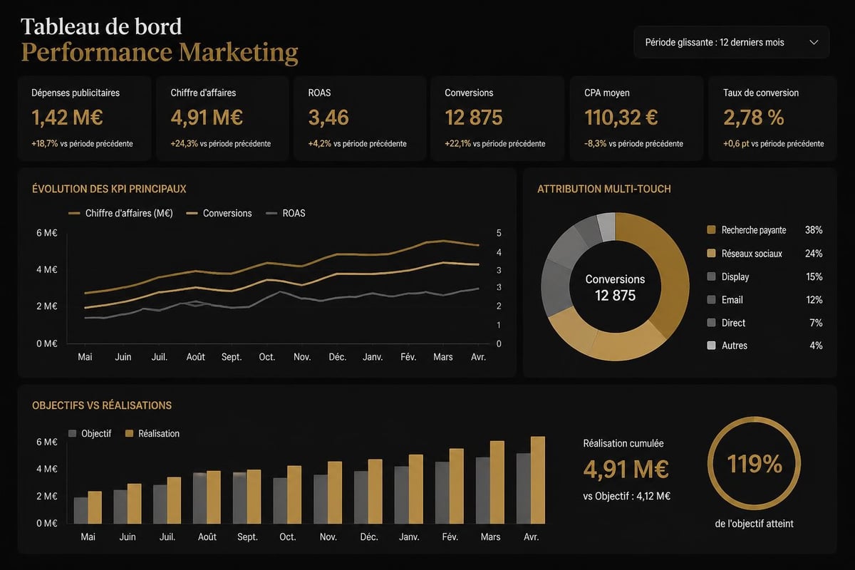 Performance measurement dashboard