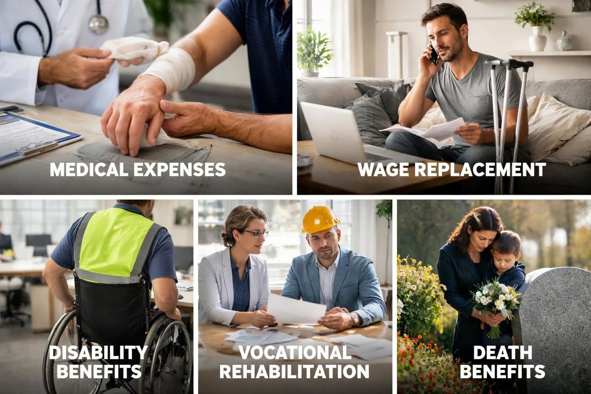 Workers comp insurance coverage components