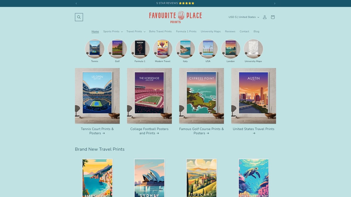 9 Stunning Minimalist Tennis Art Prints to Elevate Your Space - Minimalist Tennis Court Print by Favourite Place Prints