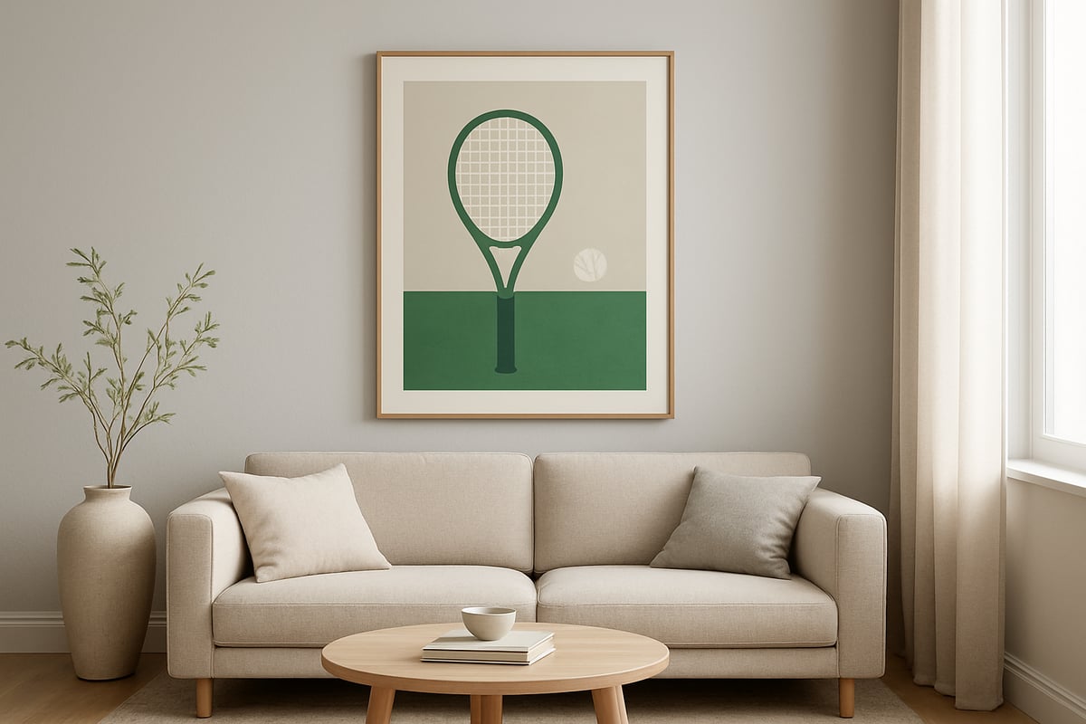 Why Minimalist Tennis Art Prints Are Trending