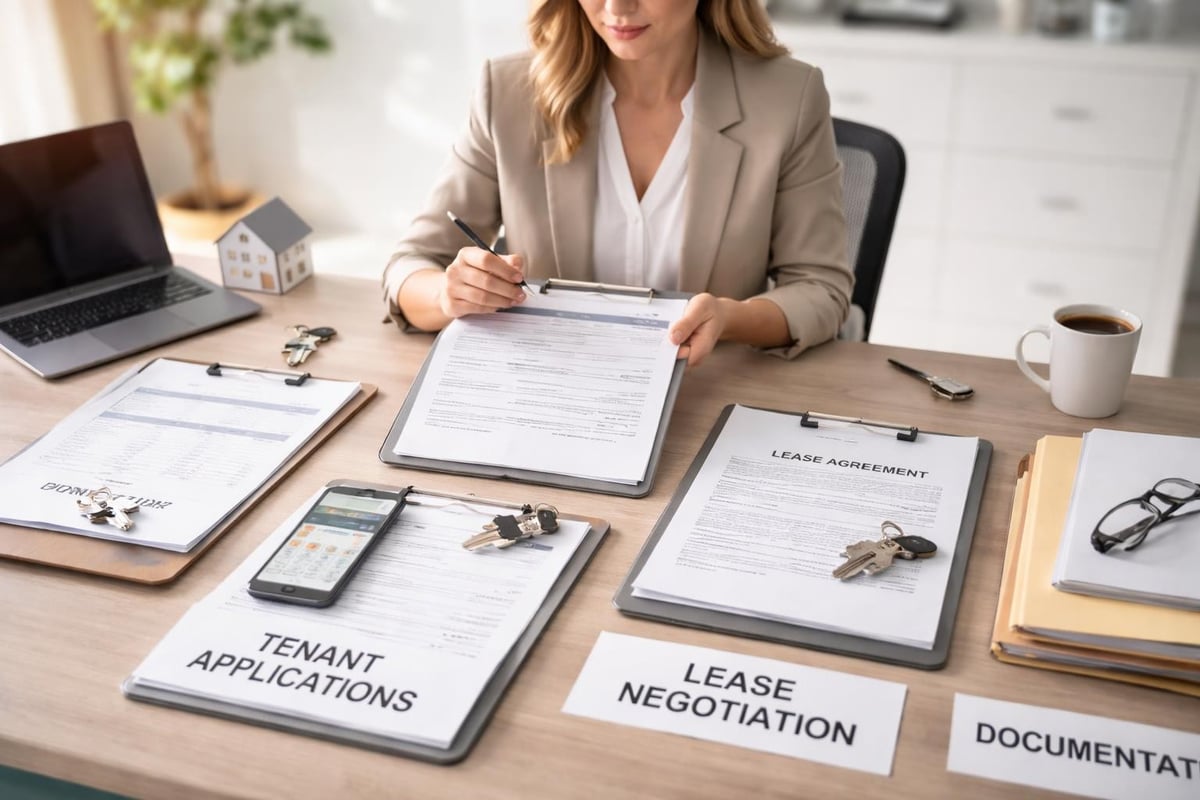 Leasing agent responsibilities workflow