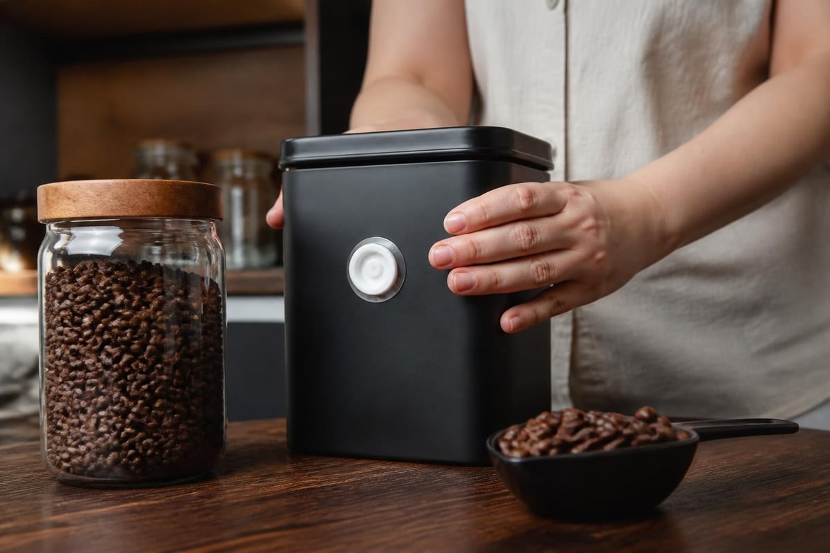 Coffee storage ritual