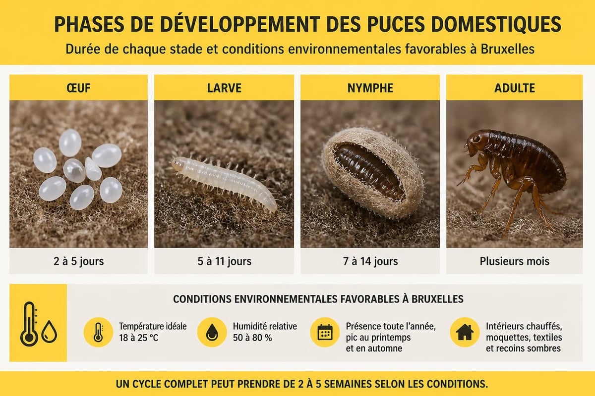 Cycle de vie des puces