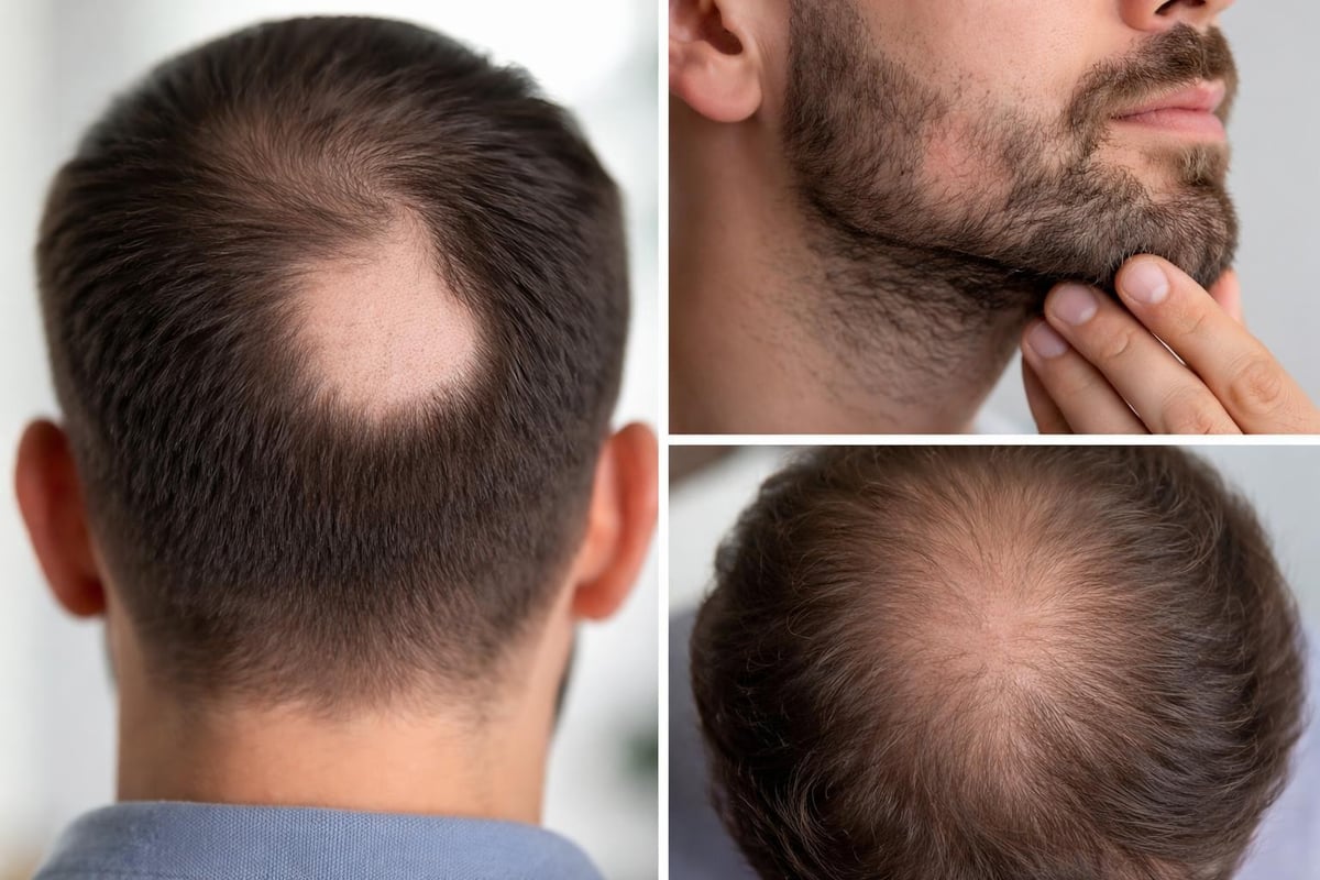 Types of bald patches