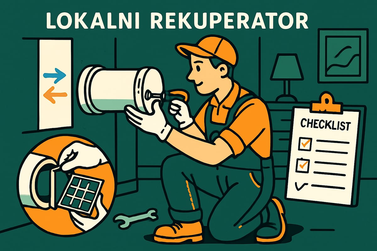 Montaža in vzdrževanje lokalnega rekuperatorja