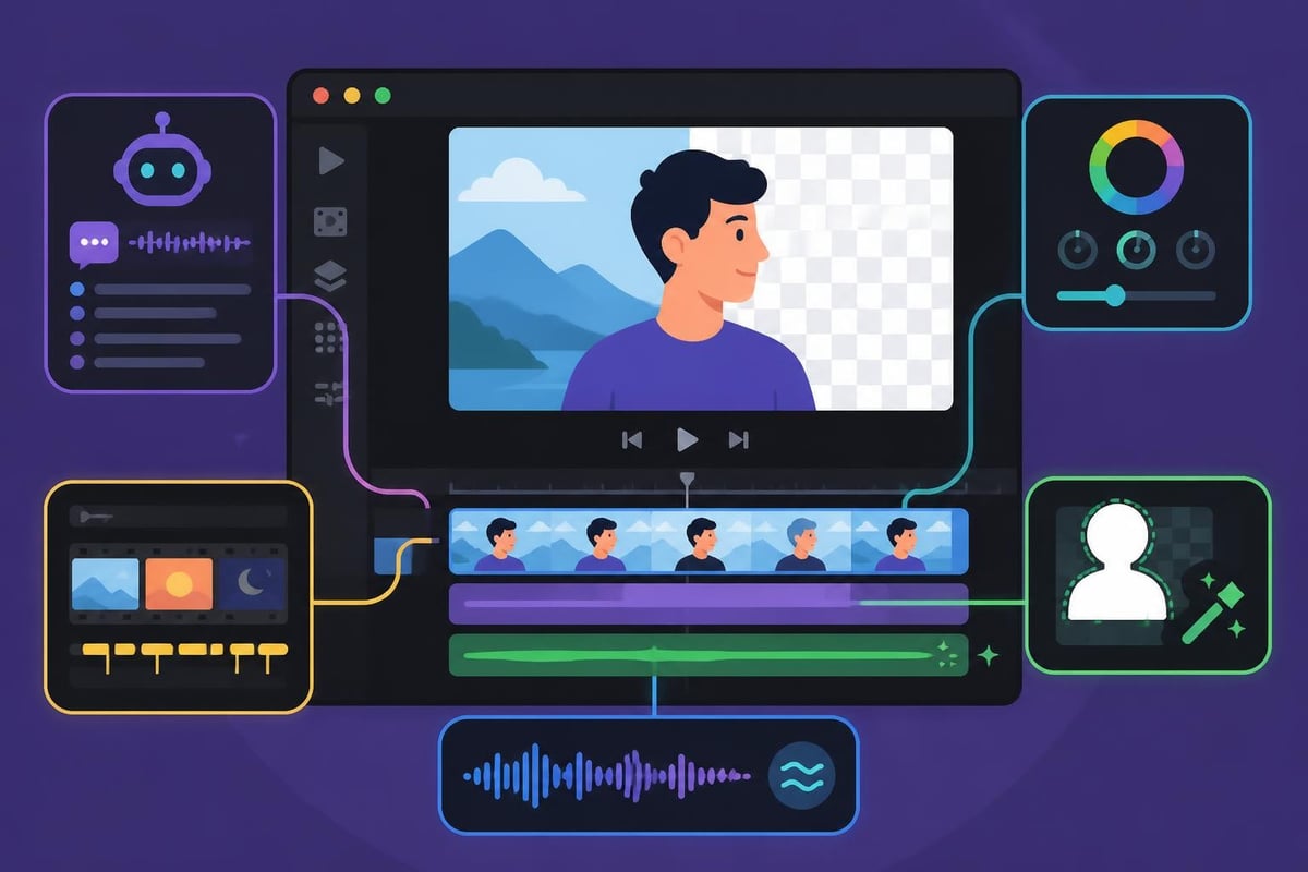 AI-powered video editing features