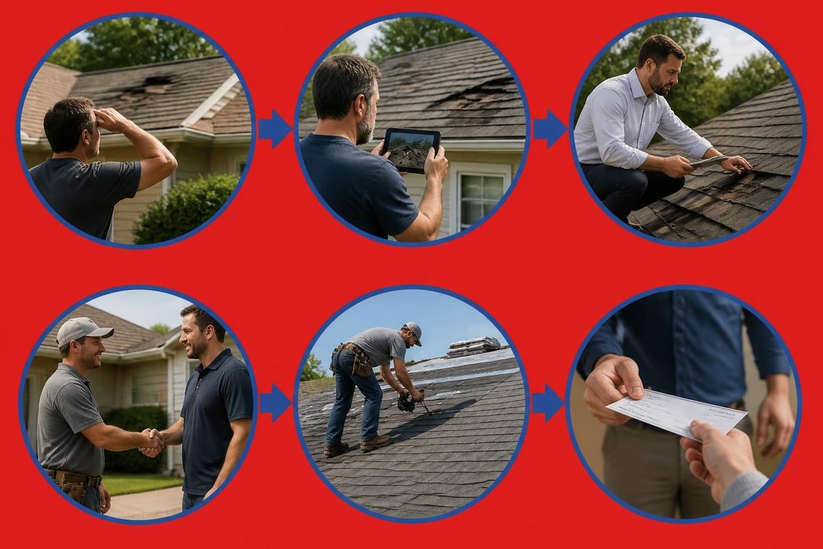 Roof insurance claim workflow