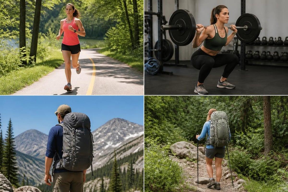 Training progression for travel hiking