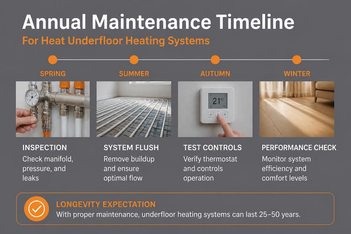 Underfloor heating maintenance schedule