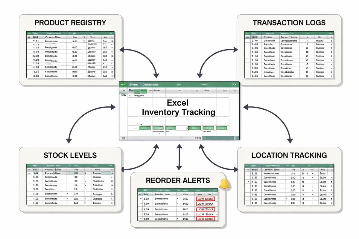 Excel inventory template structure
