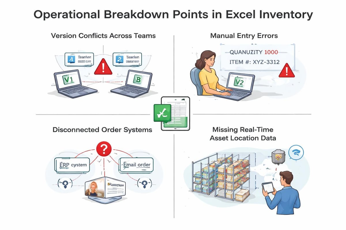 Spreadsheet limitations diagram
