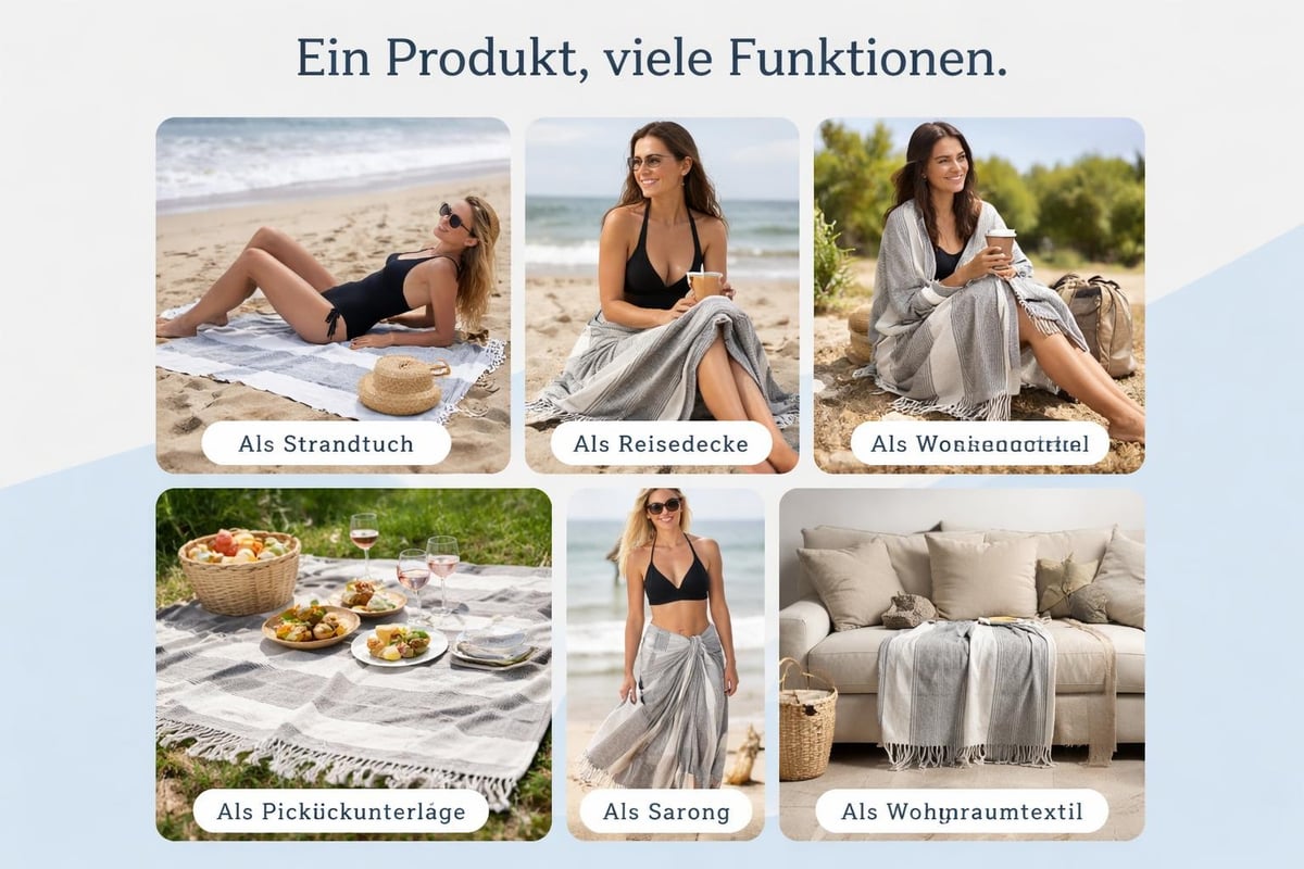 Hamamtuch vielseitige Verwendung