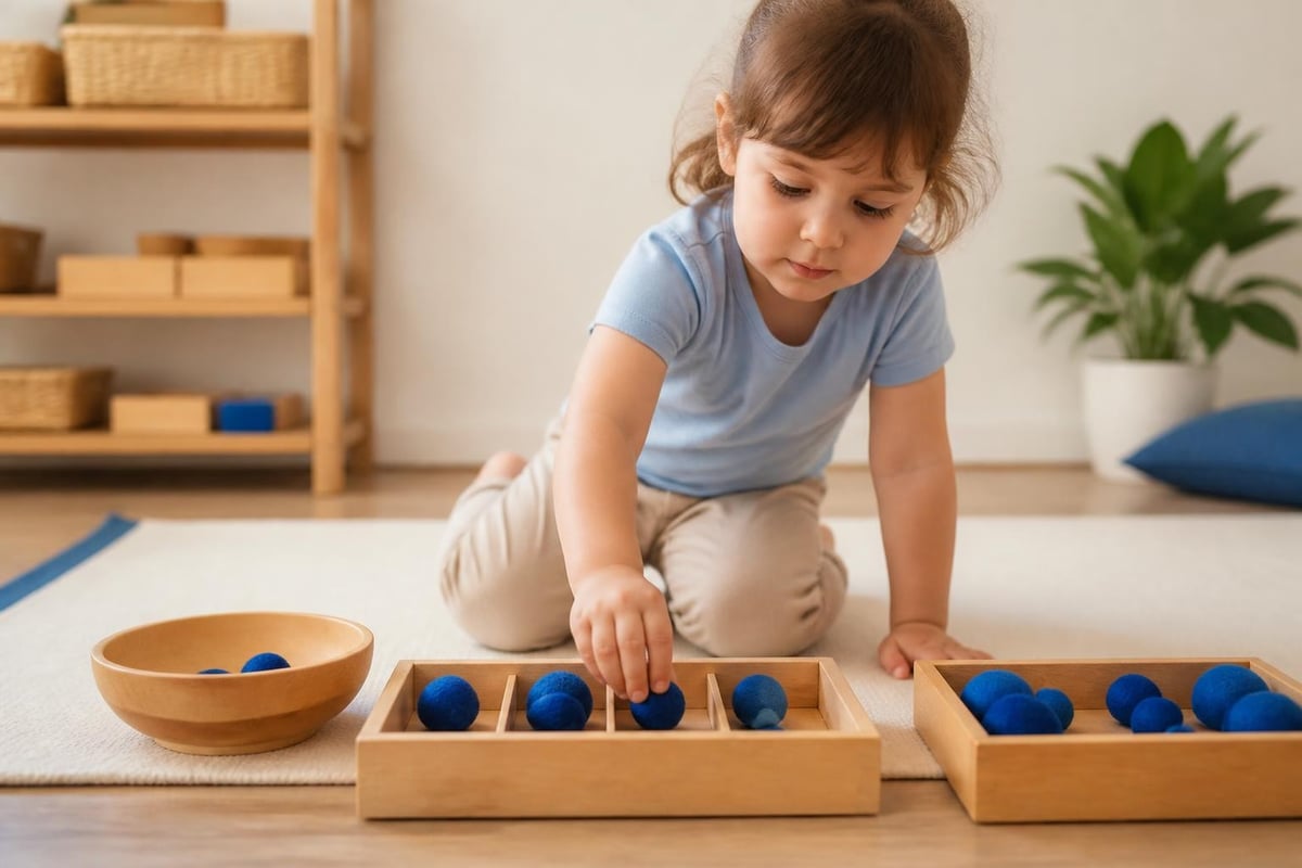 Ball montessori learning integration