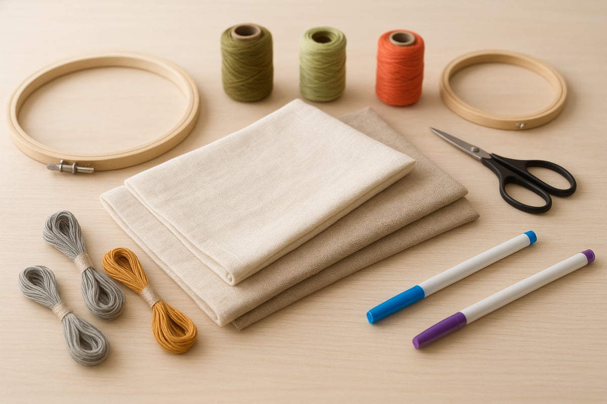 Herramientas y materiales imprescindibles para bordar servilletas