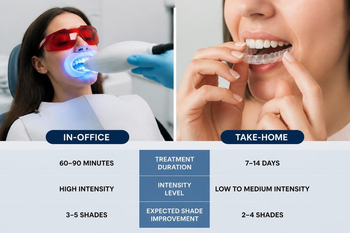 Professional teeth whitening process