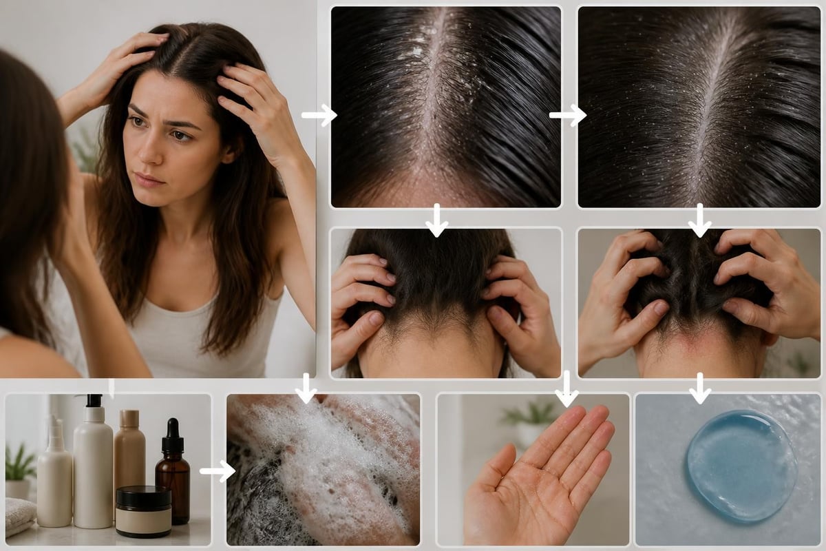 Decision flowchart for scalp treatment