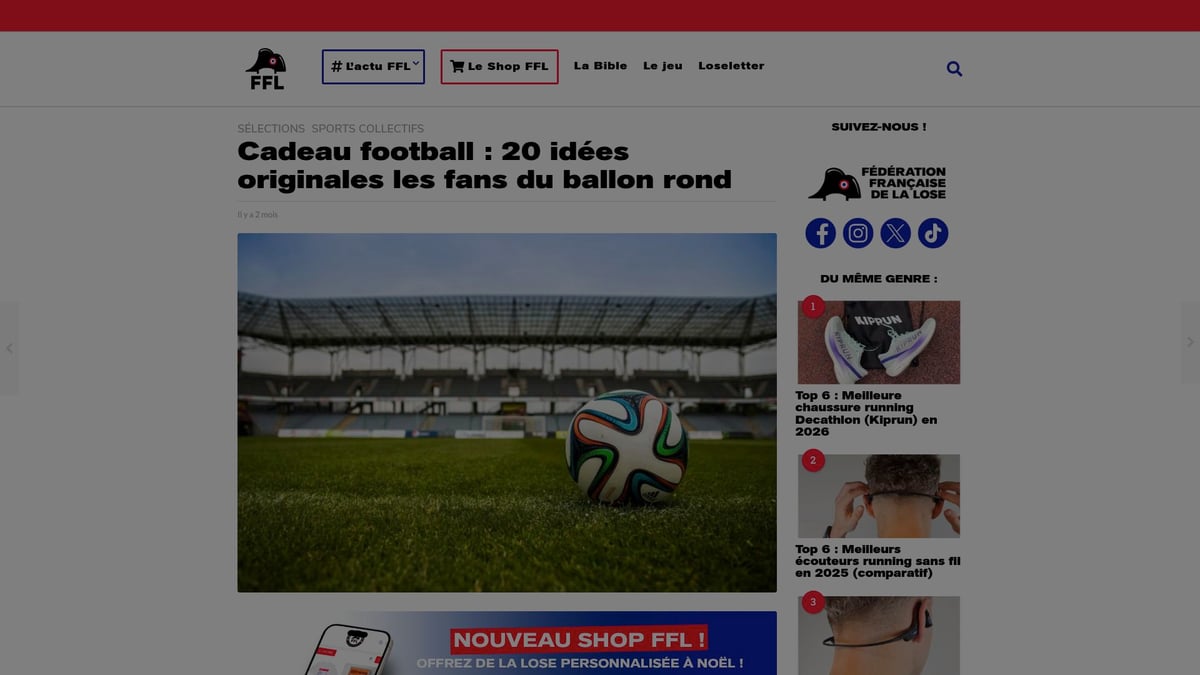 10 Idées Football Cadeau Incontournables Pour 2026 - Mini-Buts Pliables pour Entraînement et Loisirs