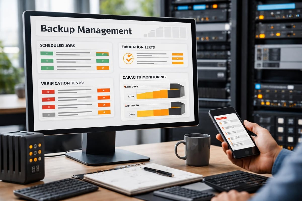 Backup monitoring workflow