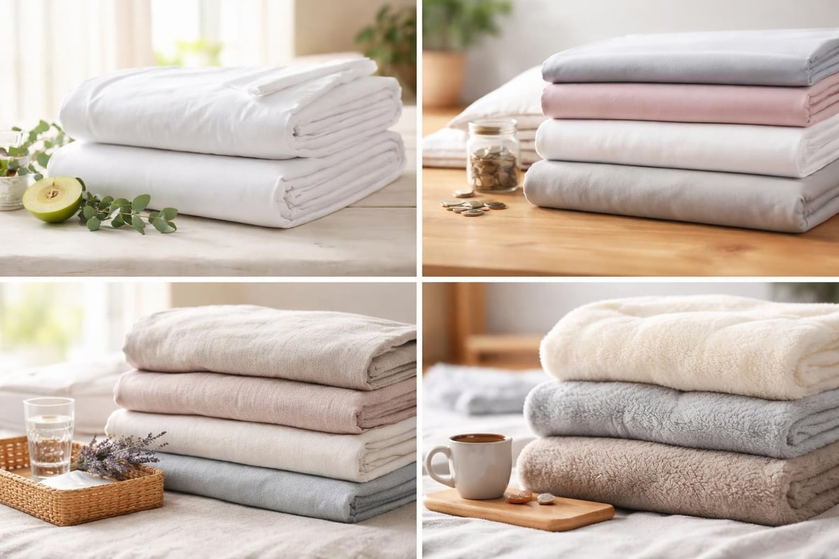 Bedding materials comparison