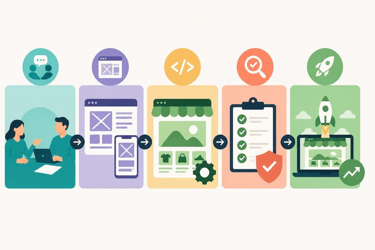 Shopify development workflow stages