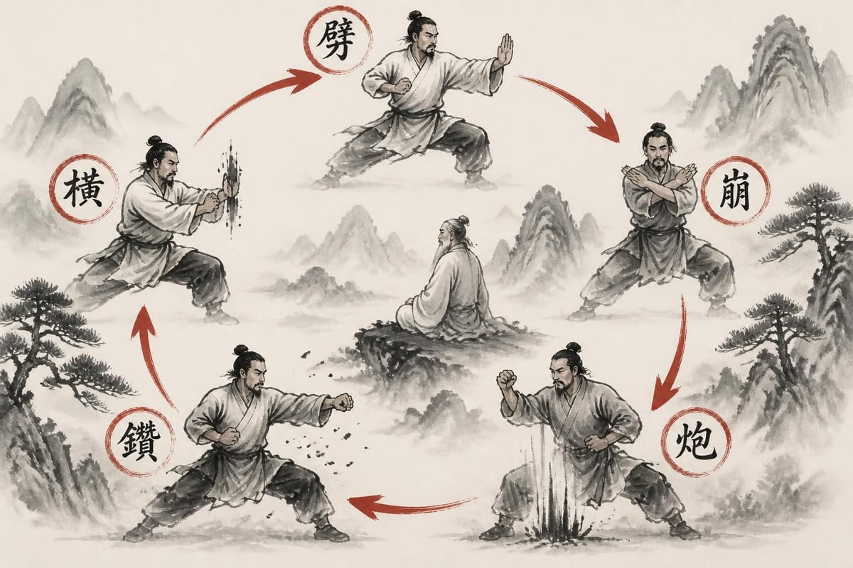 Five element fist progression