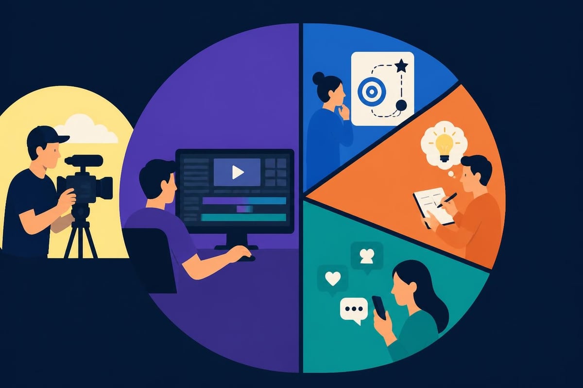 Content creator time allocation