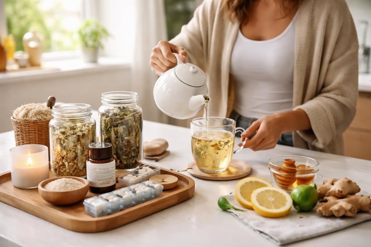 Herbal digestive support ritual