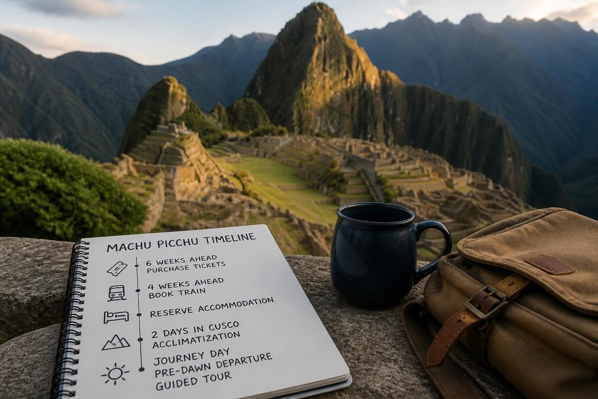 Machu Picchu visit timeline