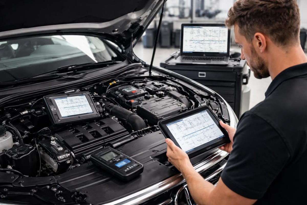 European vehicle diagnostic process
