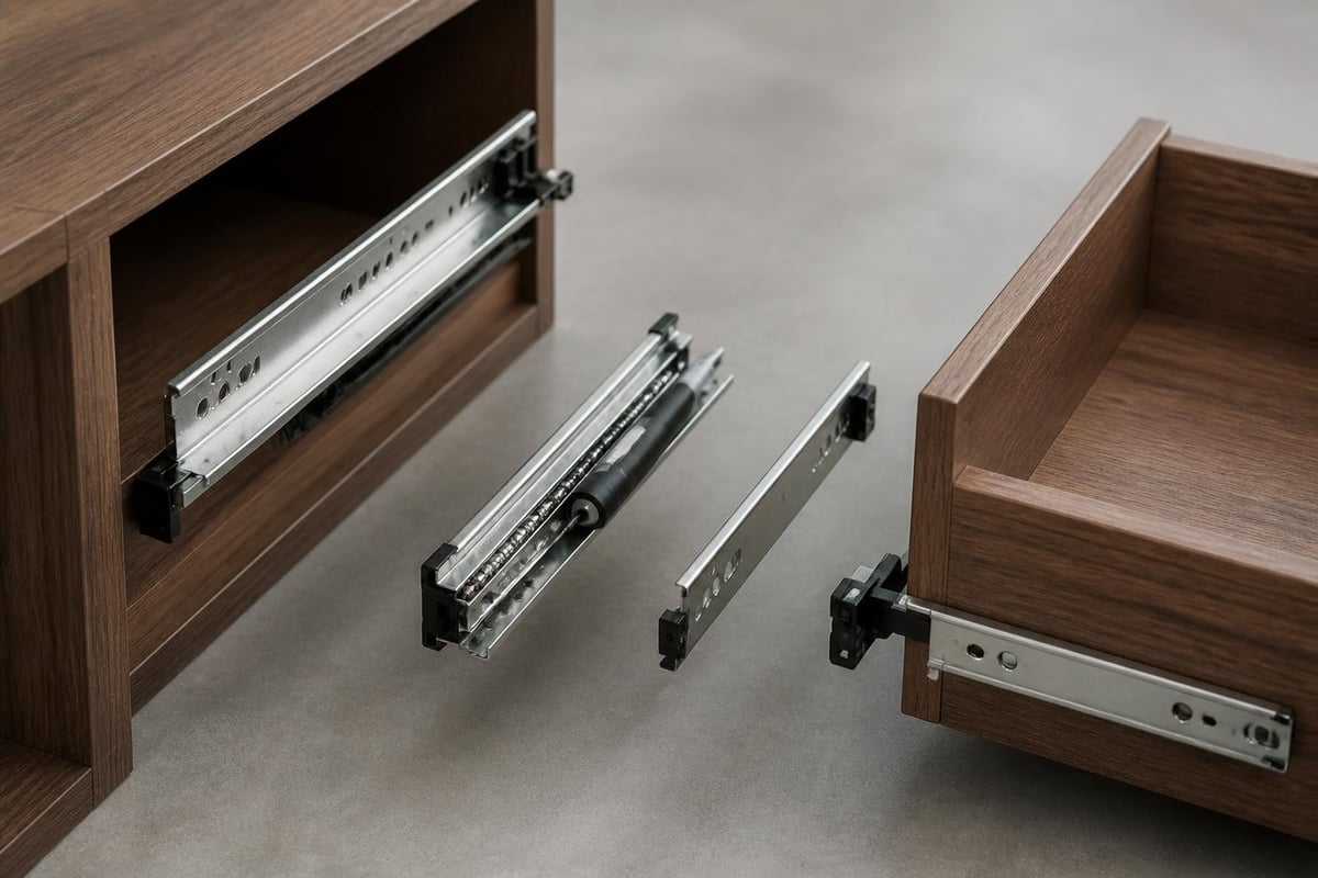 Salice undermount slide components