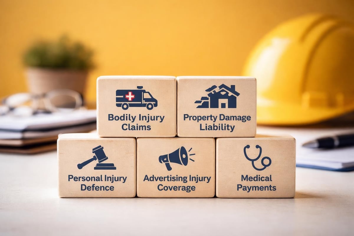 Commercial general liability coverage areas Commercial general liability coverage areas