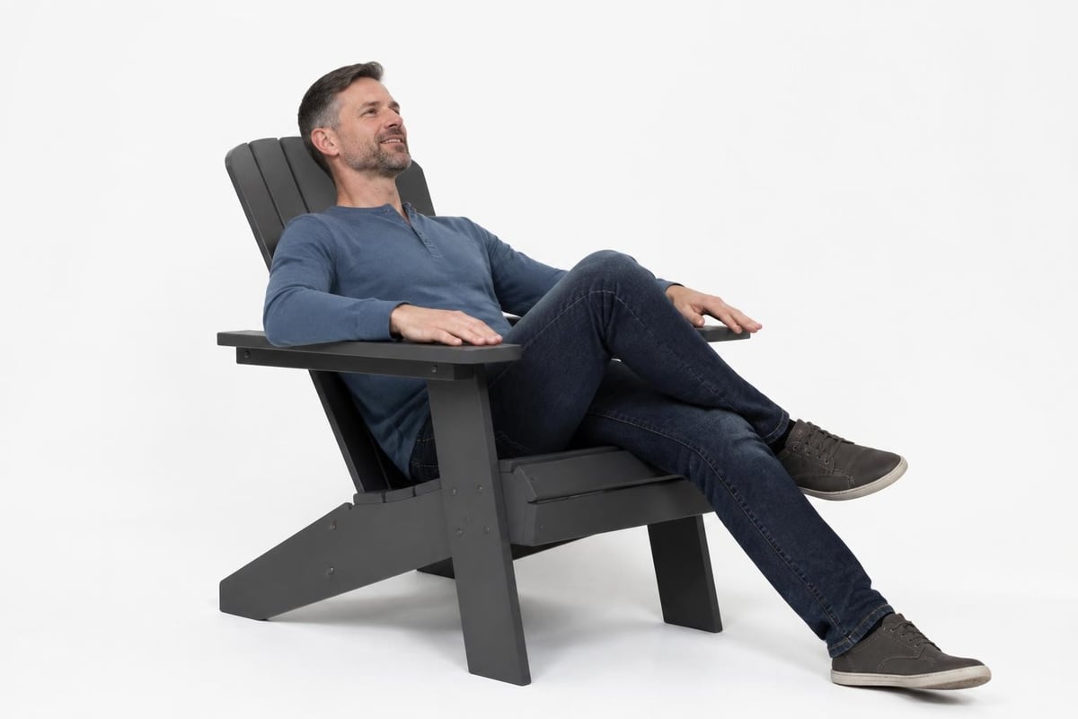 Adirondack chair design features