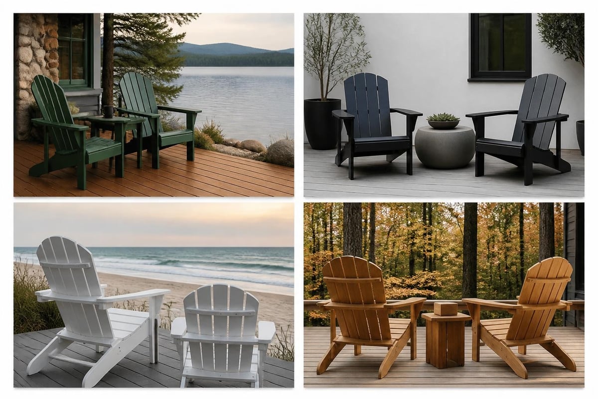 Adirondack chair styling options
