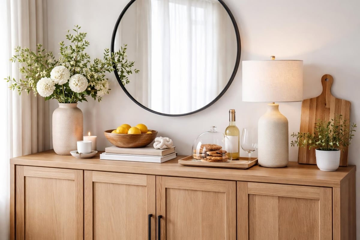 Sideboard styling techniques