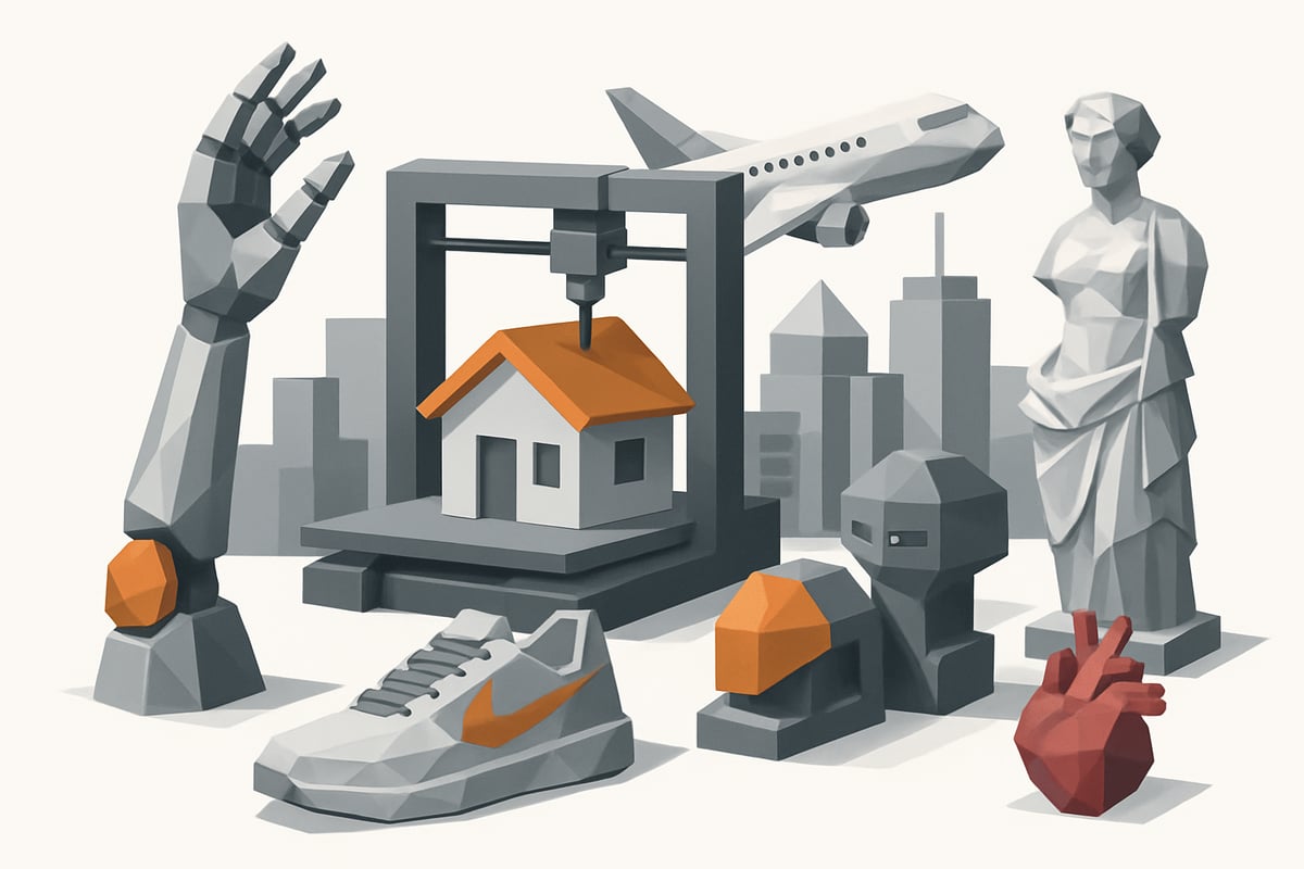 7 aplicações incríveis de impressão 3D em 2025