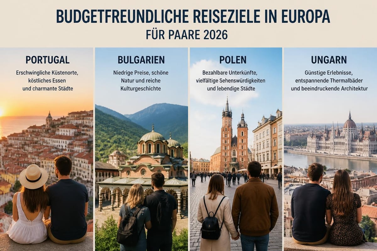 Beliebte europäische Reiseziele für Paare