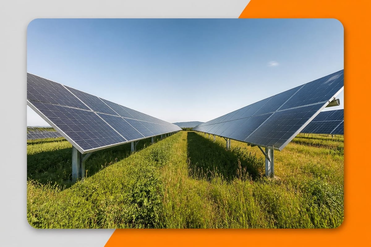 Solar array spacing optimisation