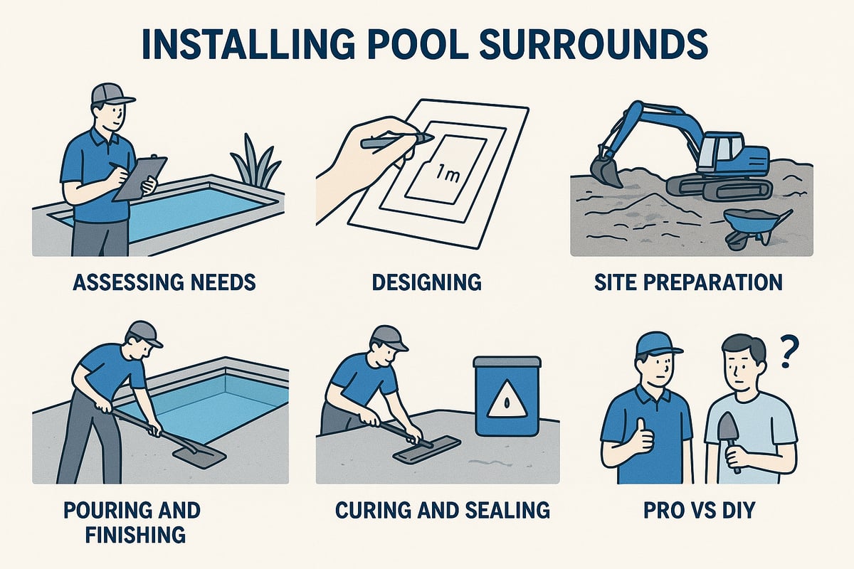 Step-by-Step Guide to Planning and Installing Concrete Pool Surrounds