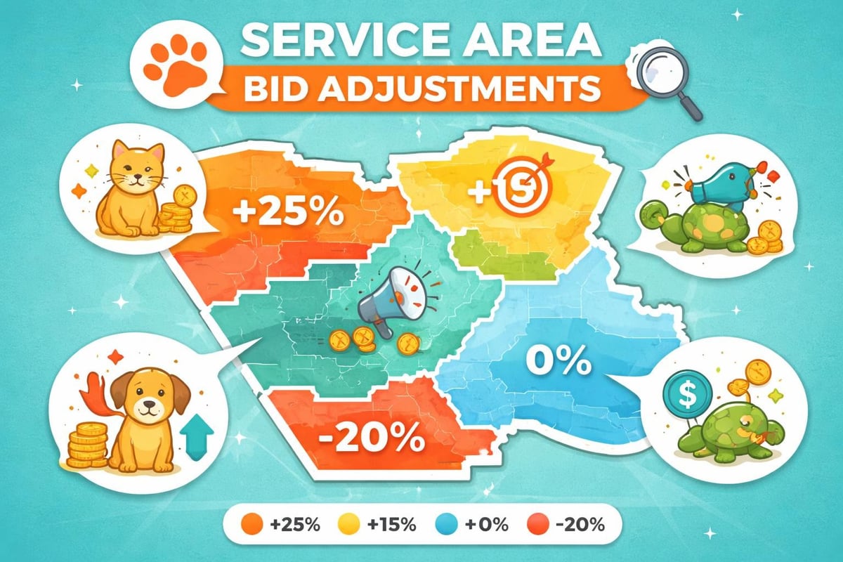 Geographic bid adjustment strategy