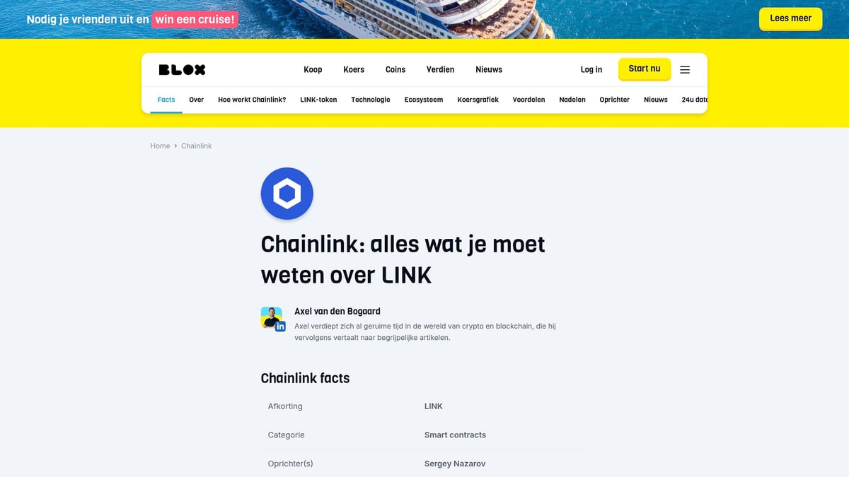 7 Beste Crypto Voor 2026: Populaire Keuzes En Trends - Chainlink (LINK)