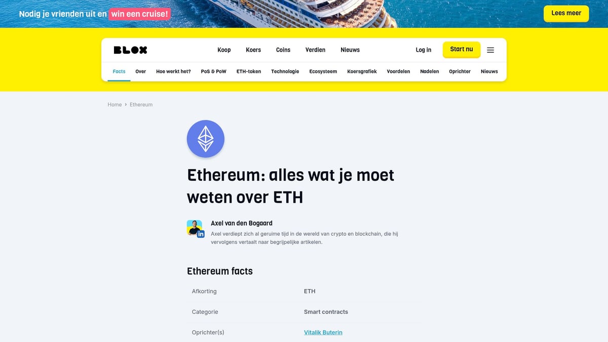 7 Beste Crypto Voor 2026: Populaire Keuzes En Trends - Ethereum (ETH)