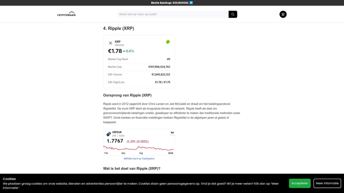 7 Beste Crypto Voor 2026: Populaire Keuzes En Trends - Ripple (XRP)