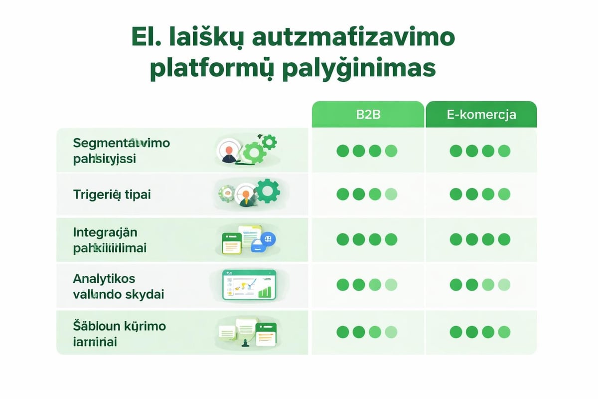 Automatizacijos platformų funkcijos
