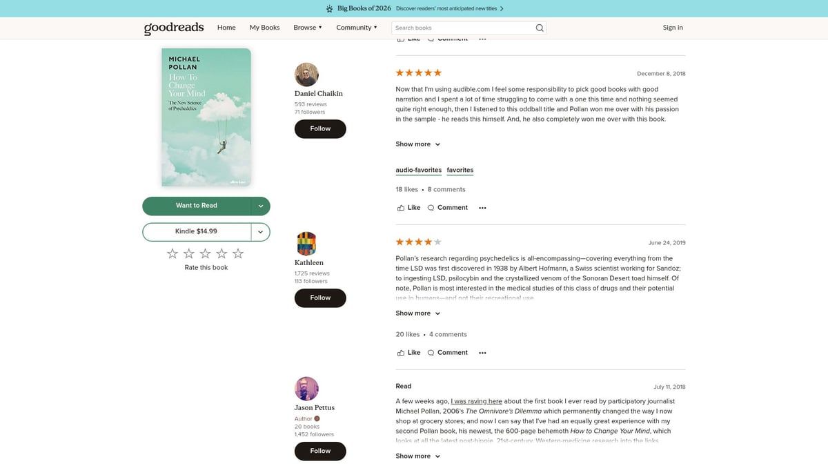 7 Must-Read Mind Books to Expand Your Thinking in 2026 - How to Change Your Mind by Michael Pollan