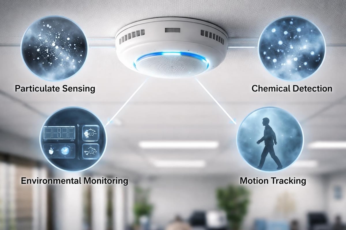 Ceiling vape detector sensor technology