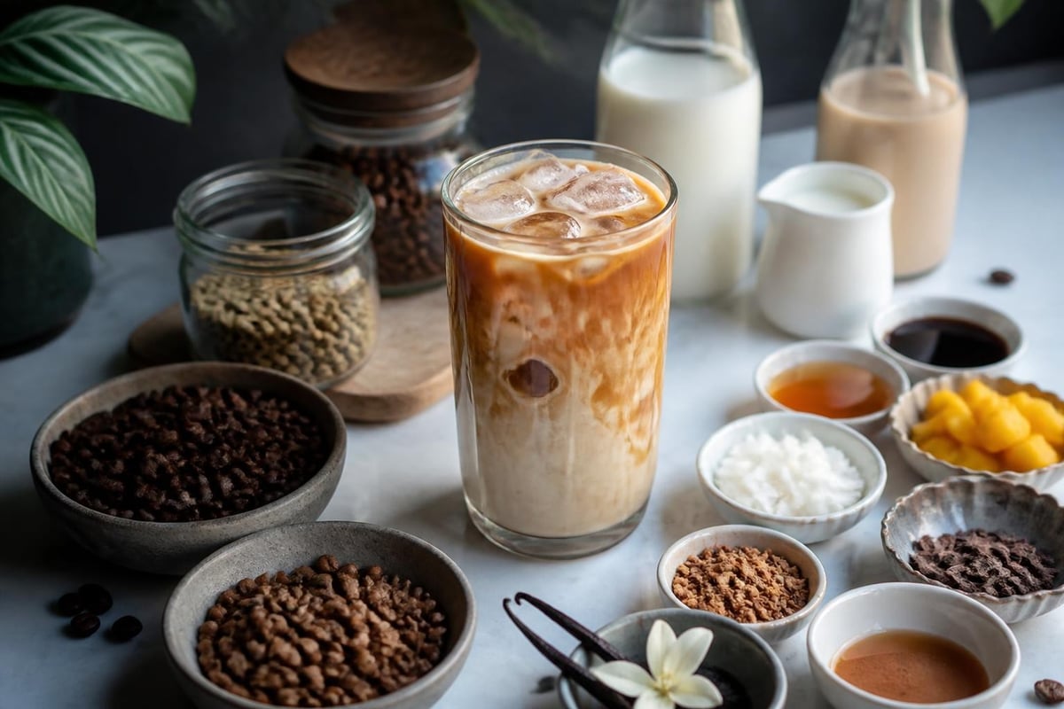 Personnalisation café blanc glacé