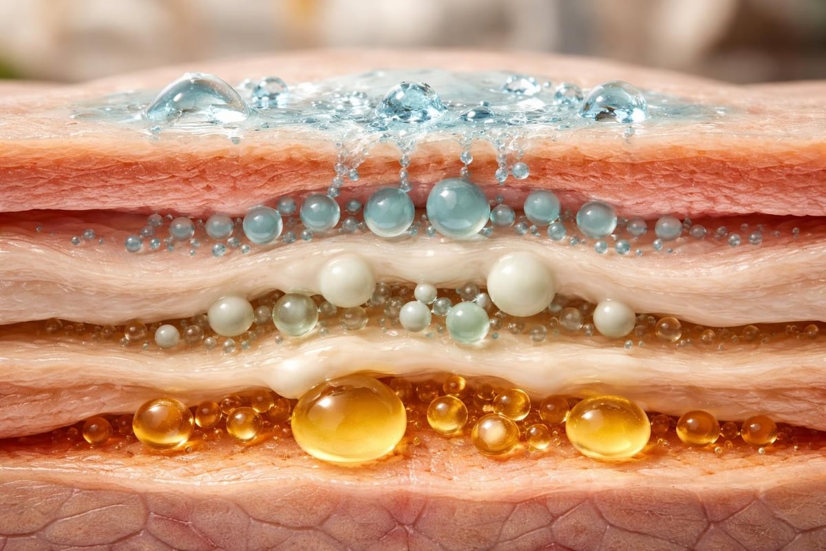 Skin absorption layers