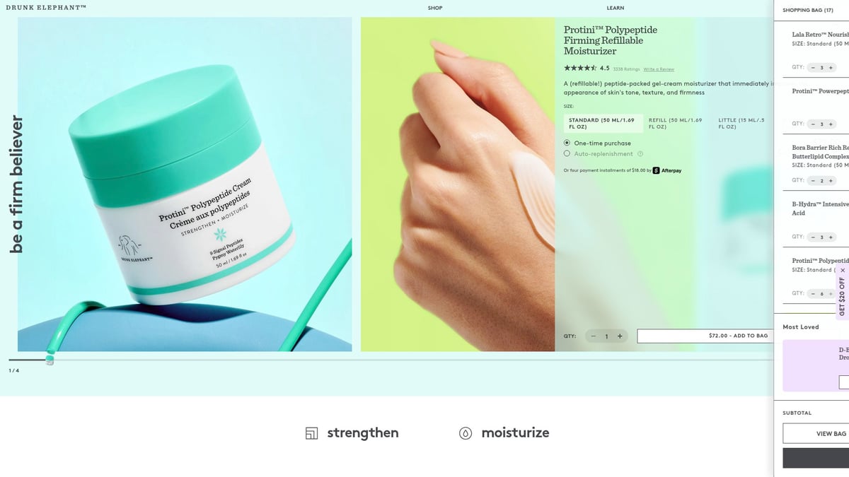 9 Essential Skin Care Products for Women in 2025 - Drunk Elephant Protini Polypeptide Cream