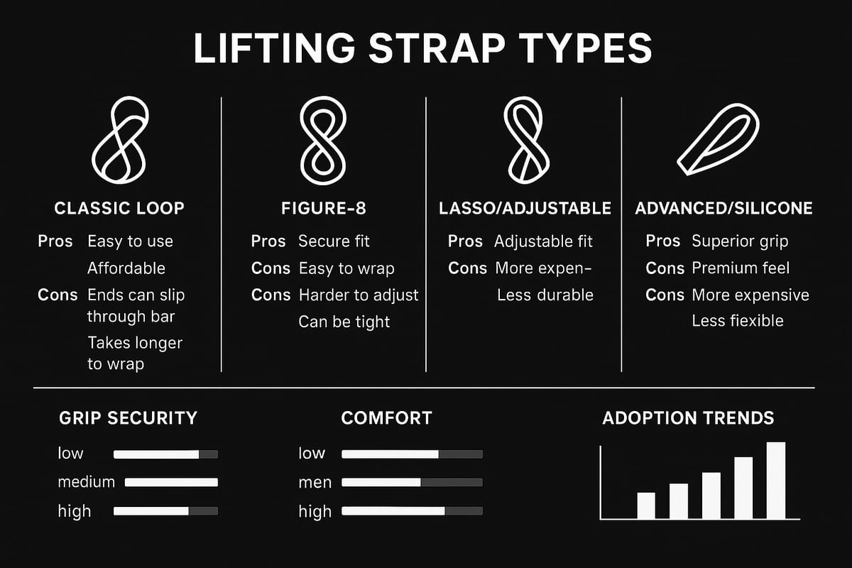 Types of Lifting Straps and Their Unique Grip Advantages