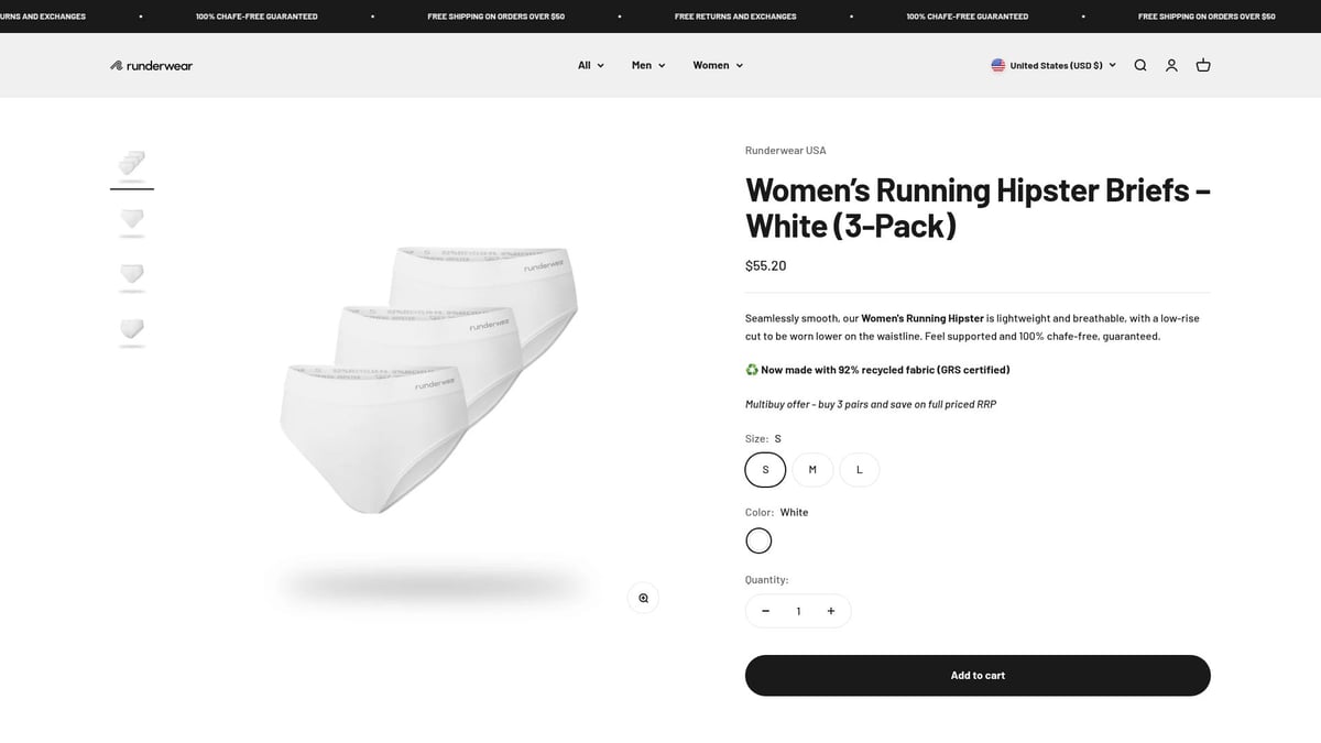 Top 8 Underwear for Runners to Boost Comfort in 2026 - Runderwear Running Hipsters – Women